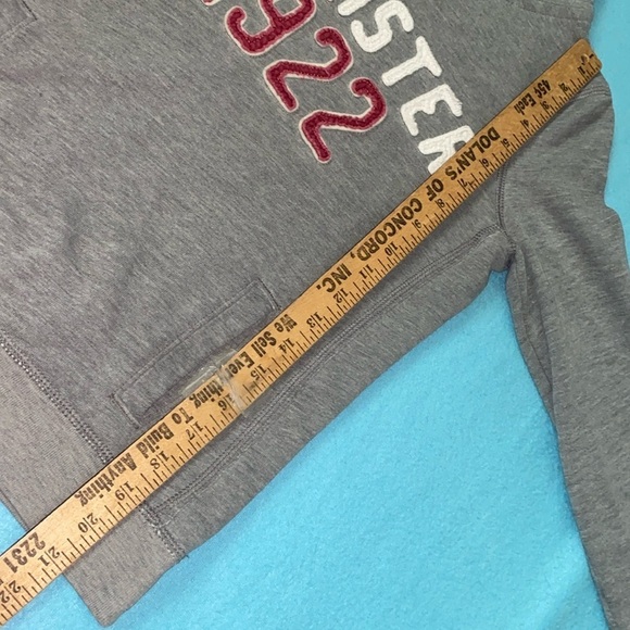 HOLLISTER California 1922 long sleeve pullover hoodie pouch pocket Y2K size S - Picture 7 of 10